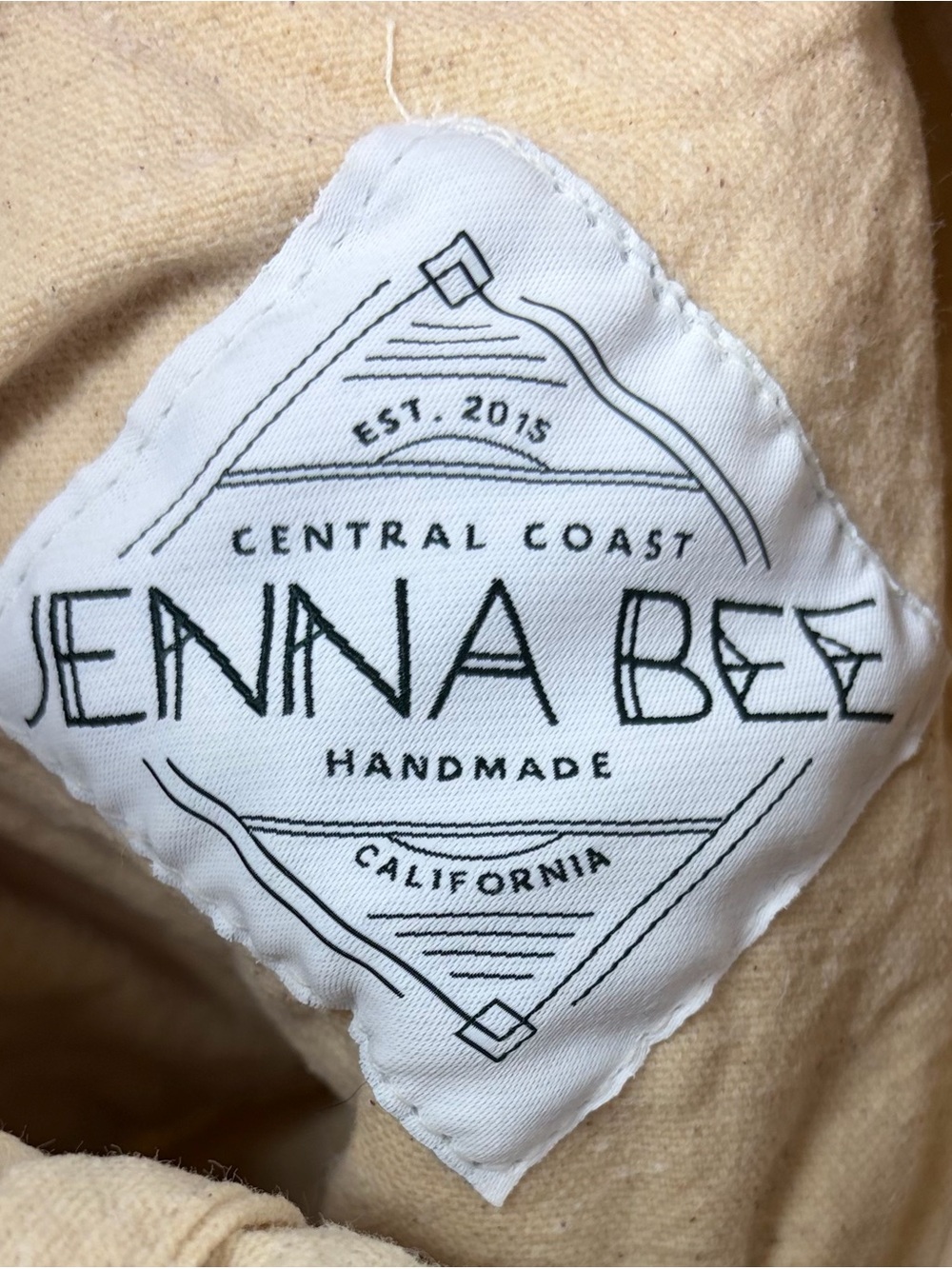 Jenna Bee Handmade African Mud Cloth Bag | Vintage Belt Strap | Boho - Picture 5 of 5